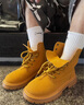 Tcellars馬丁靴男鞋春季新款復古英倫風(fēng)中高幫大黃靴厚底防滑工裝靴子男款 楓葉黃 42 曬單實(shí)拍圖