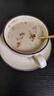 CLITON歐式咖啡杯拿鐵杯掛耳陶瓷辦公室杯碟套裝早餐牛奶杯一杯一碟一勺 曬單實(shí)拍圖