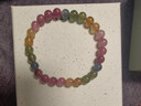 金石靈天然碧璽手鏈水晶手鏈女彩色寶石時(shí)尚飾品轉運珠女生老婆生日禮物 彩虹碧璽6-7毫米 曬單實(shí)拍圖