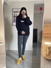 ARTFULMOM英國孕婦打底褲春秋外穿2025新款不勒肚子防水腫孕婦連褲襪孕婦裝 深灰 均碼 曬單實(shí)拍圖