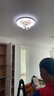 歐普（OPPLE）奶油風(fēng)LED吸頂風(fēng)扇燈吊扇燈臥室搖頭全光譜可定時(shí)遙控包安裝 風(fēng)悅 曬單實(shí)拍圖