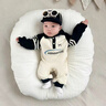 迪士尼（Disney）2025新款嬰兒衣服春秋季一歲男寶寶周歲禮服洋氣痞帥連體外出春裝 拼色哈衣 66cm 曬單實(shí)拍圖