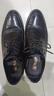 老人頭皮鞋男士2025春季新款真皮正裝鞋商務(wù)休閑鞋舒適職場(chǎng)系帶結婚皮鞋 黑色 43 曬單實(shí)拍圖
