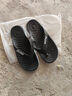 俞兆林（YUZHAOLIN）人字拖男女EVA情侶居家外穿沙灘涼拖鞋 YF252 黑色 40/41 曬單實(shí)拍圖