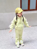 迪士尼寶寶女童秋裝外套套裝2025寶寶新款洋氣兒童套裝休閑春秋連帽兩件套 綠色 【套裝】 100 建議90-100cm1歲半-2歲 曬單實拍圖