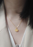 六福珠寶 福滿(mǎn)傳家足金小花鎖黃金吊墜不含項鏈 計價(jià) 約3.71克 曬單實(shí)拍圖