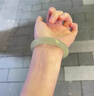 拾想新疆和田玉青白玉手鐲女士晴水色青玉鐲子山料玉石玉鐲附證書(shū) 圈口51 曬單實(shí)拍圖