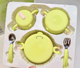 babycare寶寶輔食碗勺子不銹鋼兒童餐具水杯圍兜注水保溫碗飯盒新生兒禮盒 曬單實(shí)拍圖