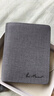 巴瑪特（Bal Manent）男士錢(qián)包牛皮錢(qián)夾時(shí)尚牛皮錢(qián)包皮夾短款錢(qián)包生日情人節禮物送男  灰白色豎款 曬單實(shí)拍圖