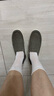 斯凱奇（Skechers）閃穿鞋男鞋秋季一腳蹬休閑健步鞋通勤商務(wù)鞋205065 曬單實(shí)拍圖