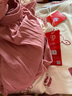 浪莎（LangSha）【100%棉】女士睡衣女夏季帶胸墊親膚短袖七分褲家居服可外穿2025 曬單實(shí)拍圖
