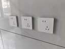 公牛（BULL）G12插座量販裝10A斜五孔插座奶油風(fēng)G12Z223AS暮雪白10只插座套裝 曬單實(shí)拍圖