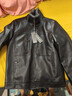 SHANSHAN杉杉皮衣男2025冬季新款加絨加厚保暖休閑百搭男士易打理通勤外套 黑色 XL /180 曬單實(shí)拍圖