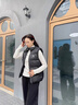 駱駝戶外面包馬甲羽絨服男女同款抗菌抗靜電防水鴨絨羽絨馬甲外套 曬單實拍圖