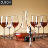 CLITON紅酒杯套裝高腳杯分酒器10件酒具套裝 家用葡萄酒杯玻璃醒酒器H款 曬單實(shí)拍圖