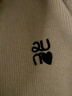 初語(yǔ)灰色拉鏈毛衣外套女秋冬新款半高領(lǐng)短款撞色條紋針織衫上衣 米白色 M 曬單實(shí)拍圖