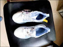 品牌專(zhuān)柜正品男鞋新款運動(dòng)鞋網(wǎng)面皮面款式輕便防滑耐磨緩震跑步鞋 白蘭皮面AD307 43 曬單實(shí)拍圖