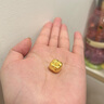 第一福黃金吊墜金柿子柿柿如意足金古法手繩手鏈轉運DIY送女友生日禮物 單顆金柿子-小版約5g 曬單實(shí)拍圖