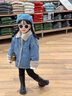 G.duck小黃鴨童裝女童牛仔外套秋冬季加絨2025新款洋氣寶寶衣服兒童冬裝 牛仔外套 100 建議2~3歲【 90-100cm】cm 曬單實(shí)拍圖
