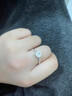 9999足銀小方糖戒指女純銀鋯石開(kāi)口可調節指環(huán)高級感輕奢方鉆尾戒 999純銀開(kāi)口小方糖鉆戒 曬單實(shí)拍圖