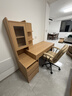 全友家居 原木風(fēng)電腦桌書(shū)桌書(shū)柜書(shū)架一體組合臥室書(shū)房辦公學(xué)習化妝桌 曬單實(shí)拍圖