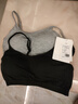 TINGE運動(dòng)內衣女學(xué)生無(wú)鋼圈胸罩文胸美背吊帶背心女 經(jīng)典黑+麻灰色 S 曬單實(shí)拍圖