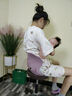 歐孕喂奶座椅孕婦產(chǎn)后護腰座椅床上喂奶哺乳靠背人體工學(xué)坐墊 升級款公主粉【加大加寬更護腰】 曬單實(shí)拍圖
