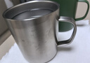 無(wú)印良品（MUJI）不銹鋼雙層馬克杯 大容量男女辦公學(xué)生水杯茶杯咖啡杯 銀色380ml 曬單實(shí)拍圖