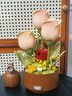 貝樂(lè )迪（BALODY）積木花束動(dòng)態(tài)永生花盆栽手工diy桌面拼裝擺件生日禮物送女生 電動(dòng)玫瑰花【觸控開(kāi)關(guān)/電動(dòng)開(kāi)花/氛圍燈光】 曬單實(shí)拍圖