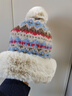 稻草人針織帽子女2024冬季新款可愛(ài)百搭毛絨保暖護耳防寒包頭帽洋氣 杏色 均碼 曬單實(shí)拍圖