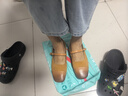 Bata淺口單鞋女2025春法式牛皮粗跟瑪麗珍888DDAQ5 棕色 39 曬單實(shí)拍圖
