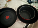 特福（Tefal）鍋具套裝百變鍋可拆卸煎炒鍋有鈦不粘鍋六件套千葉玫瑰紅 曬單實(shí)拍圖