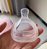 HEGEN海格恩新生兒奶嘴0-6個(gè)月以上超軟硅膠仿母乳偏心奶嘴防脹氣 3階段圓孔 6-9月 2只裝 曬單實(shí)拍圖