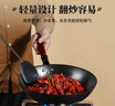金存章丘炒鍋鐵鍋無(wú)涂層家用炒菜鍋圓底不易粘老式鍛打熟鐵鍋已開(kāi)鍋 曬單實(shí)拍圖