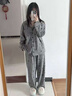 JIOESC睡衣女秋冬季長(cháng)袖波點(diǎn)星星德絨保暖加絨加厚2026新簡(jiǎn)約韓系家居服 波點(diǎn)星星【長(cháng)袖套裝】 XL 【120-140斤】 曬單實(shí)拍圖