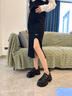 星期六樂(lè )福鞋女粗跟圓頭淺口時(shí)尚潮流百搭2025秋季新款休閑通勤小皮鞋 黑色 37 (235mm) 標準碼 曬單實(shí)拍圖