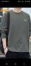 JEEP吉普長(cháng)袖T恤男春秋季寬松休閑上衣服男士圓領(lǐng)打底衫男裝 軍綠 3XL 曬單實(shí)拍圖