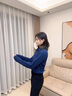NAOTIEA納奧蒂爾小帆船翻領(lǐng)長(cháng)袖POLO衫上衣女2025春秋新款保羅女裝T恤 藏青色 4XL （建議140-155斤） 曬單實(shí)拍圖
