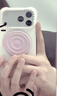 CASETIFY 純色波漾手機(jī)殼 MagSafe兼容 硅膠手機(jī)殼 適用于蘋果iPhone17/16/15 Air/Plus/Pro/Max手機(jī)保護(hù)殼 白色Magsafe iPhone17 Pro Ma 曬單實(shí)拍圖