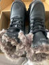 全洲狼 雪地靴男冬季新款東北棉鞋男大碼抗寒防水加絨保暖輕便防滑靴子 黑色棉鞋-升級版 加絨 42 (260mm) 曬單實(shí)拍圖