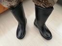蒙古靴子 男冬季防滑雪地靴羊毛一體男皮毛高筒加絨加厚保暖真皮 黑色 加厚羊毛款 41 曬單實(shí)拍圖