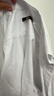 羅蒙兒童白襯衫男童女童長(cháng)袖小學(xué)生表演校園服飾 白色 160 曬單實(shí)拍圖