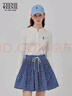 Teenie Weenie小熊女裝長(cháng)袖T恤2025秋季新款半開(kāi)襟溫柔時(shí)尚打底衫 象牙白 S 曬單實(shí)拍圖