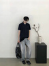 森馬（Semir）王安宇同款丨牛仔褲男復古彎刀褲25冬長(cháng)褲丹寧布褲子109725124107 曬單實(shí)拍圖