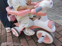 貝趣兒童三輪車(chē)1-3歲腳踏車(chē)寶寶遛娃神器嬰兒推車(chē)溜溜車(chē)三合一手推車(chē) 【安全護欄+靠背+轉向手推桿】 粉 推騎兩用0-6歲溜娃小孩自行車(chē) 曬單實(shí)拍圖