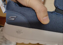 斯凱奇（Skechers）夏季男鞋一腳蹬健步鞋休閑運動(dòng)鞋舒適緩震懶人鞋軟底耐磨爸爸鞋 海軍藍色/NVY 41 曬單實(shí)拍圖