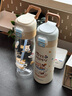 FGA富光兒童水杯保溫杯禮盒上學(xué)生雙飲大容量夏季塑膠水壺咖啡小狗藍 曬單實(shí)拍圖