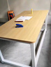 宅仕達 電腦桌子書(shū)桌辦公桌子工作臺式家用學(xué)習桌寫(xiě)字桌長(cháng)條桌子DNZ-04 80*50*74cm白架+淺胡桃 曬單實(shí)拍圖
