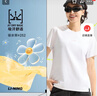 李寧短袖T恤女子夏季健身系列清新時(shí)尚百搭都市通勤運動(dòng)上衣 【速干-排濕】健身乳石粉592-1 L 曬單實(shí)拍圖