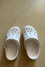 卡駱馳（CROCS）貝雅兒童洞洞鞋男女童戶(hù)外包頭沙灘鞋拖鞋/207013/207012 白色-100 33 (200mm) 曬單實(shí)拍圖